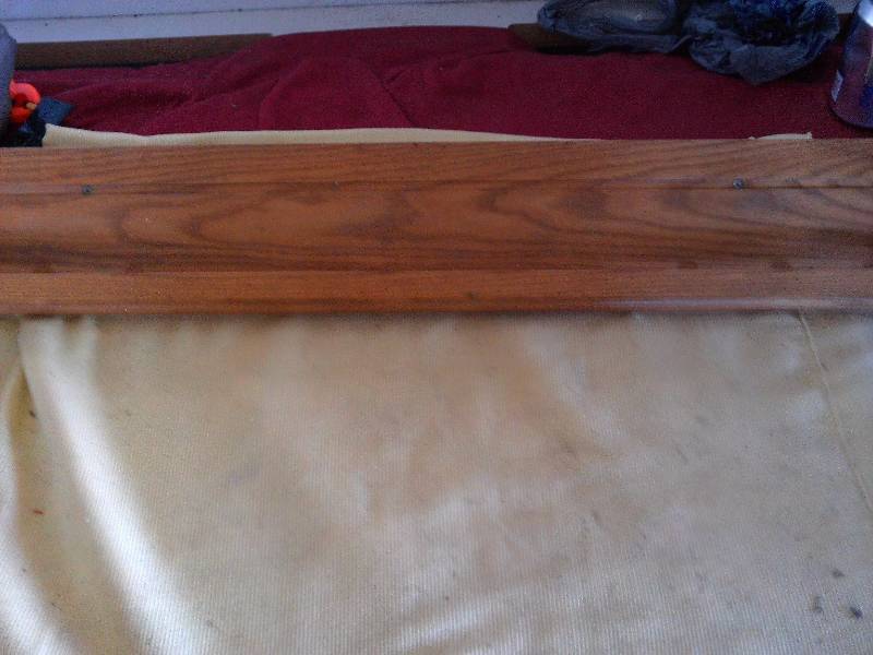 SOLID WOOD RAILED SHELF