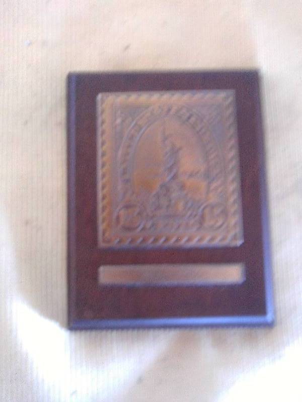 VINTAGE BRASS PLAQUE