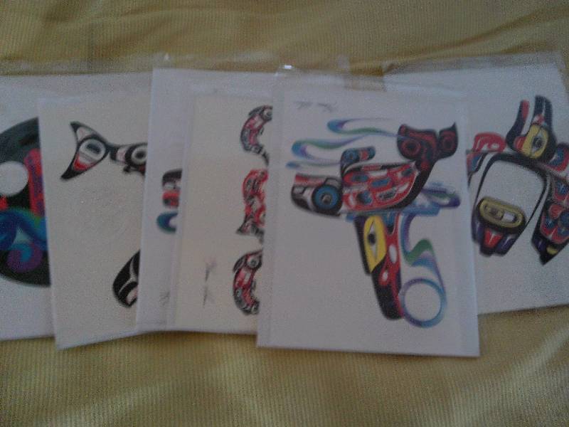 ALASKAN OLIVER NATIVE AMERICAN CARDS