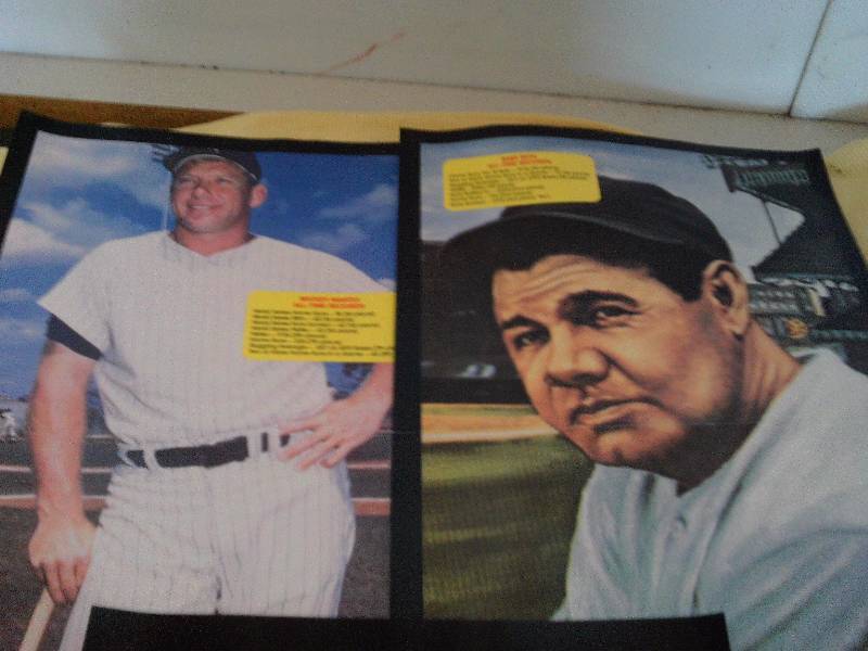collectible lou genrig,mickey mantle,babe ruth all time records
