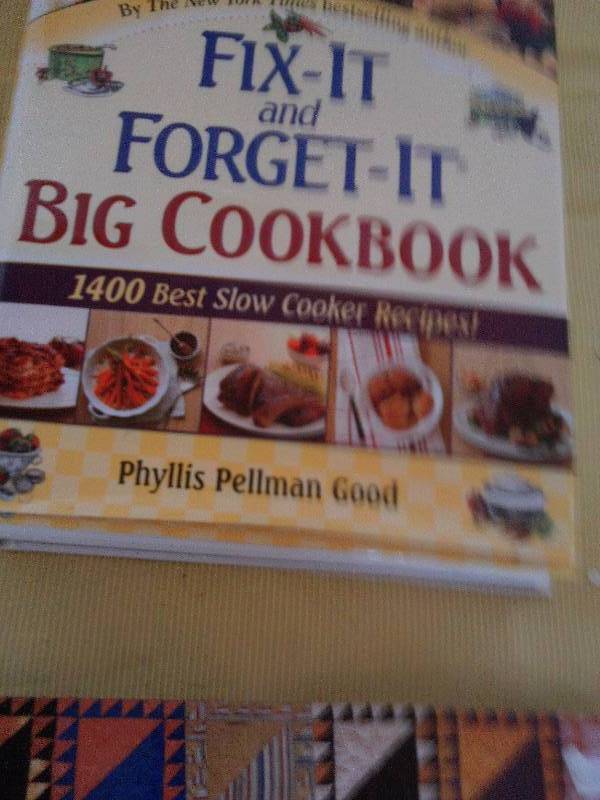 quilt book and 1 cook book