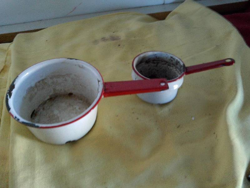 vintage metal kettles