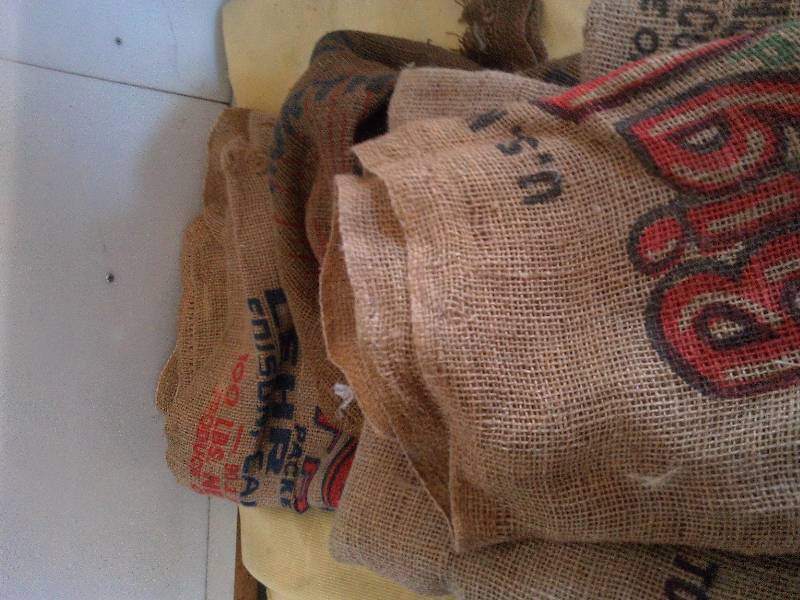 5 burlap sacks