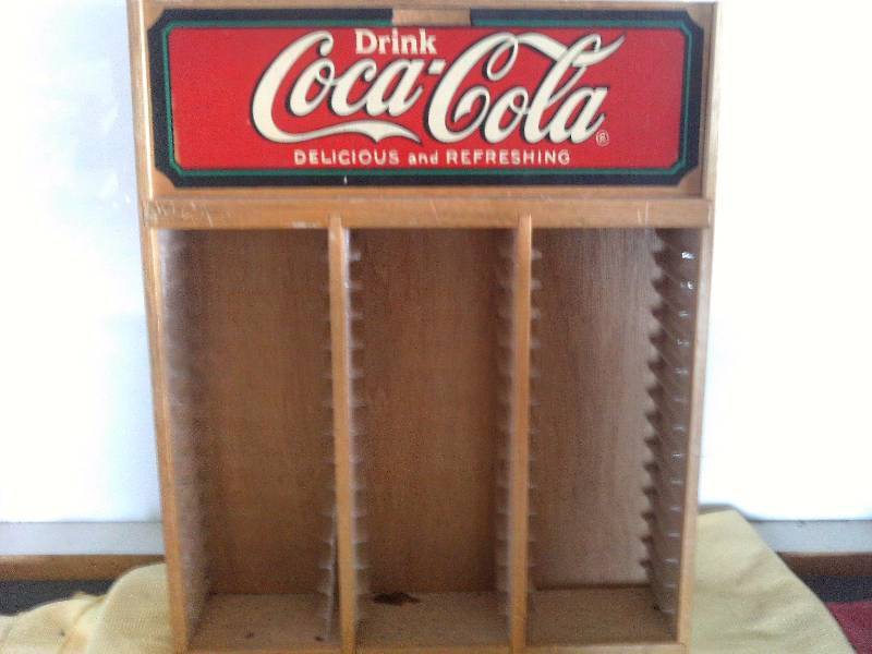 collectible coca cola cassett case
