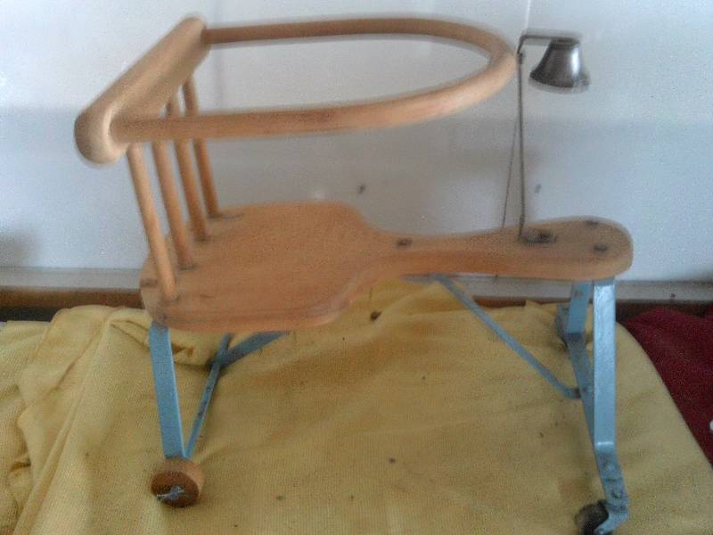 antique baby walker