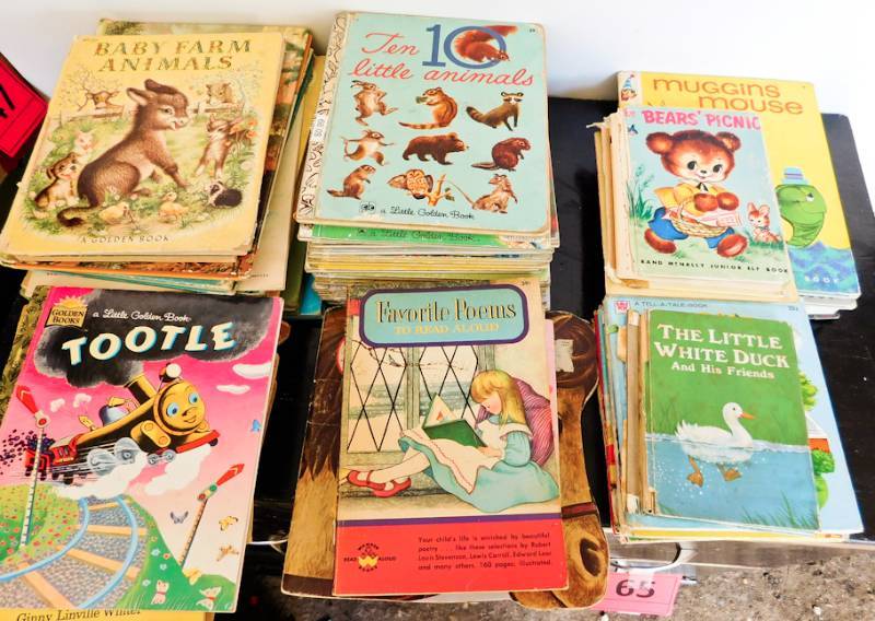 lot 66 image: lot of old childrens books most prior to 1960