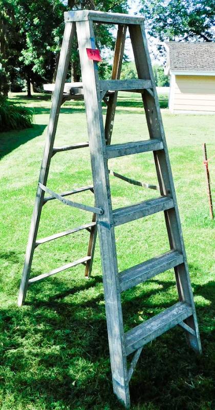 lot 57 image: Metal 6 ladder