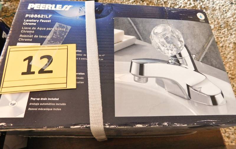 lot 12 image: Peerless lavatory faucet chrome #P188621LF