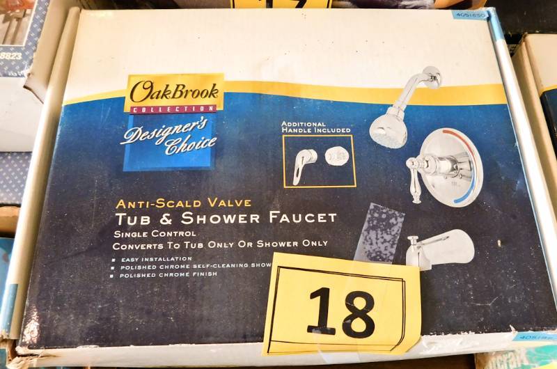 lot 18 image: Oak Brook tub and shower faucet new in box #4051850