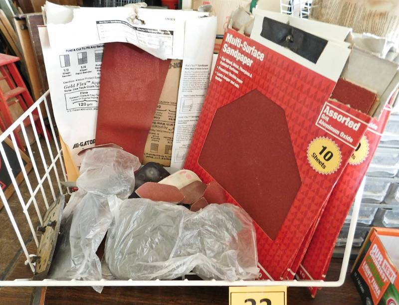 lot 32 image: lot of misc. sandpaper 12 packs of assorted grit sheets see photos