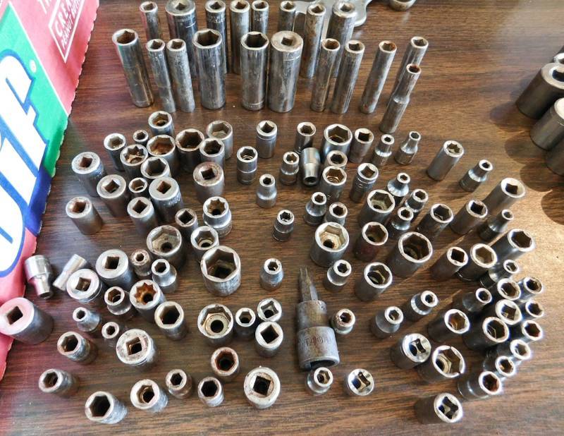 lot 38 image: large lot of sockets various sizes and makers 14 drive