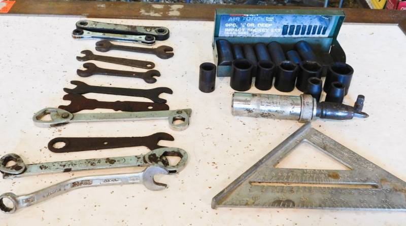 lot 56 image: various specialty wrenches, impact sockets and more