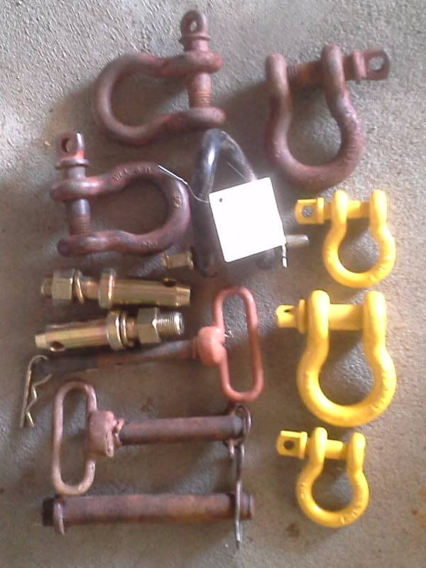 Hitch Pins(3), Draw Pins(2),and clevices(7)