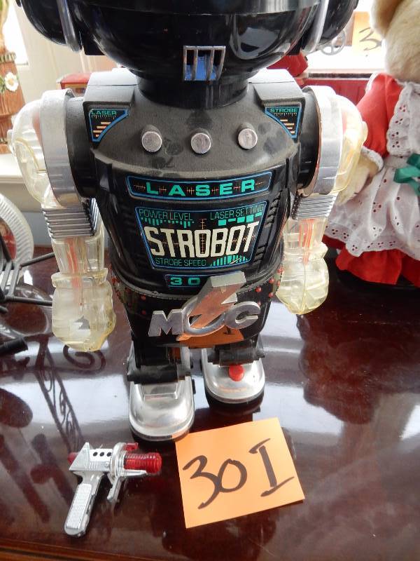 Laser Strobot Toy.. Untested.. Approx 16in H