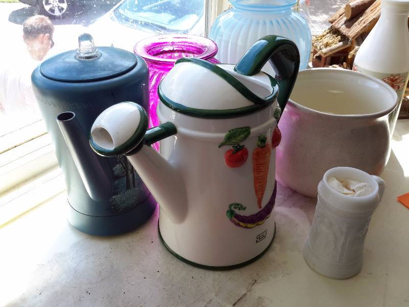 Misc. Decorative Pots and items as pictured.. See Closeups