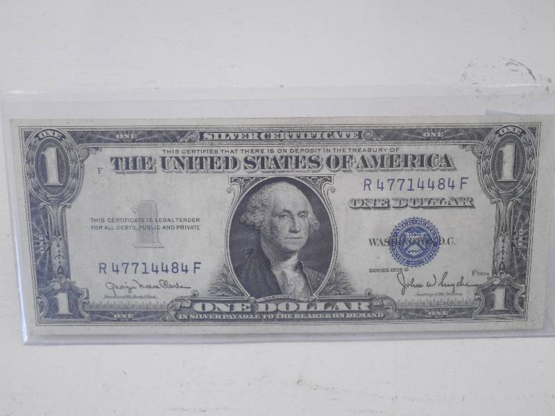 $1.00 Dollar, US Silver Certificate...