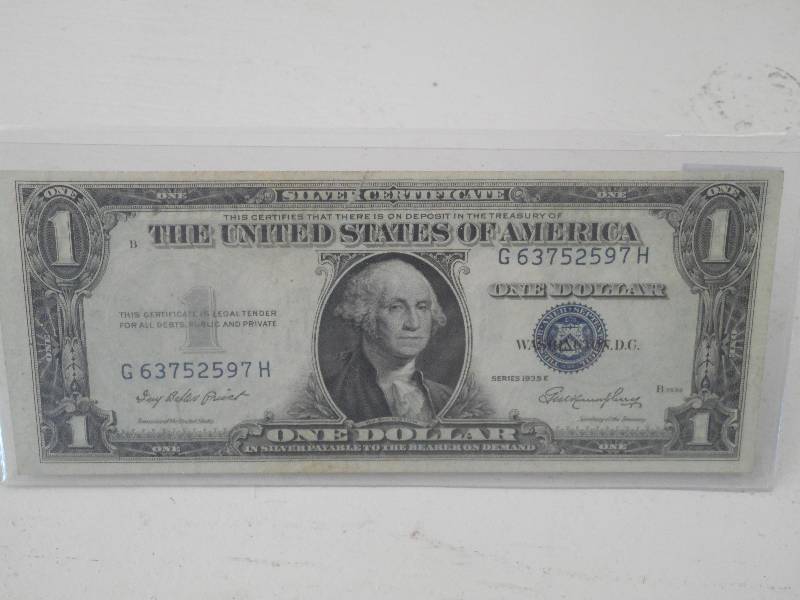 $1.00 Dollar, US Silver Certificate...