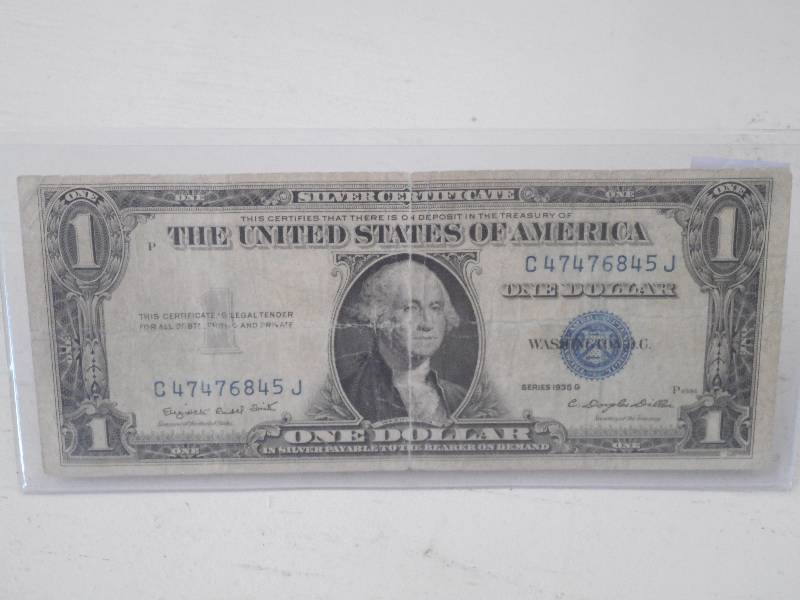 $1.00 Dollar, US Silver Certificate...