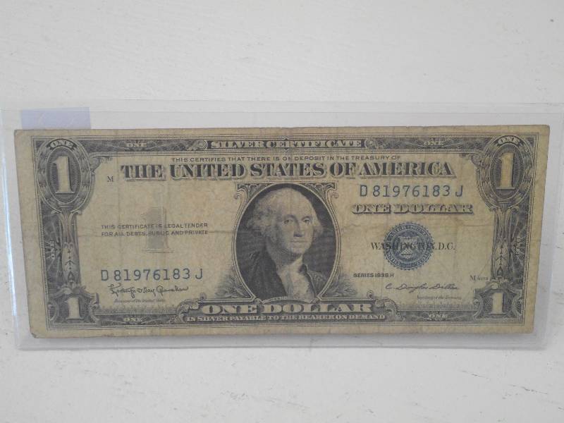 $1.00 Dollar, US Silver Certificate...