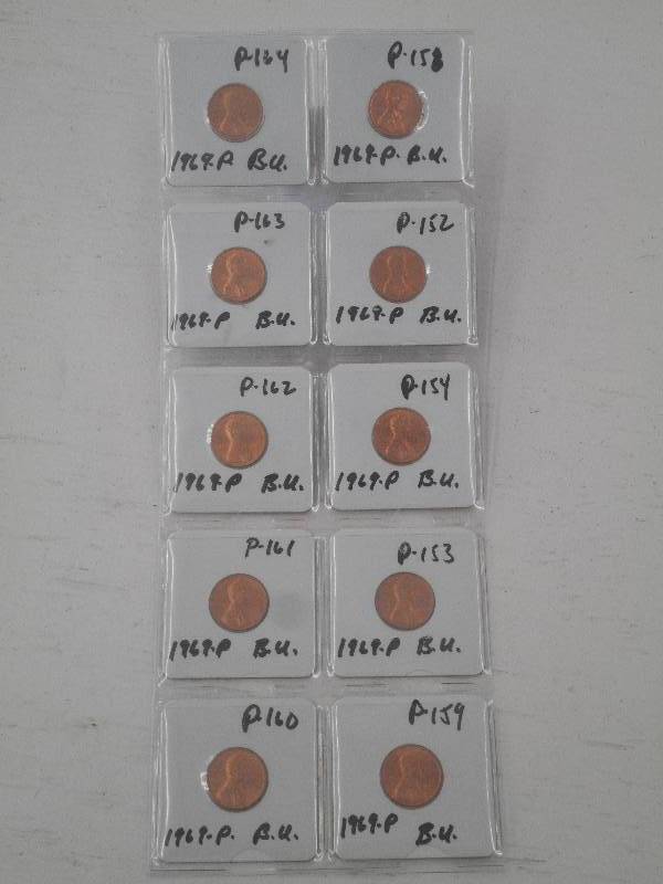 1969 P - Lincoln Memorial Cents - Q...