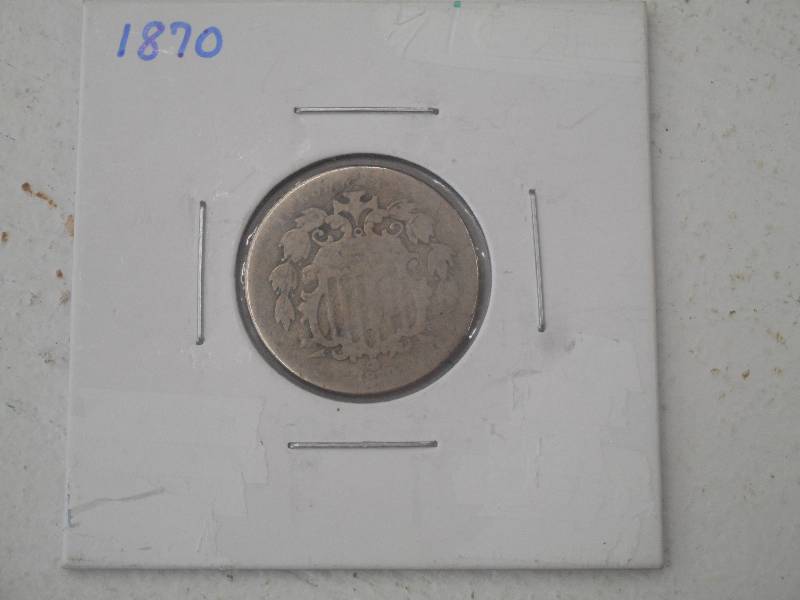 1870 Shield Nickel - Circulated - R...