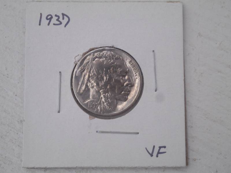 1937 P - Buffalo Head Nickel - VF G...