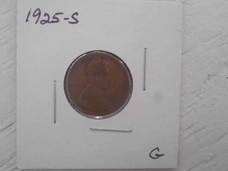 1925 S - Lincoln Wheat Cent - G Gra...