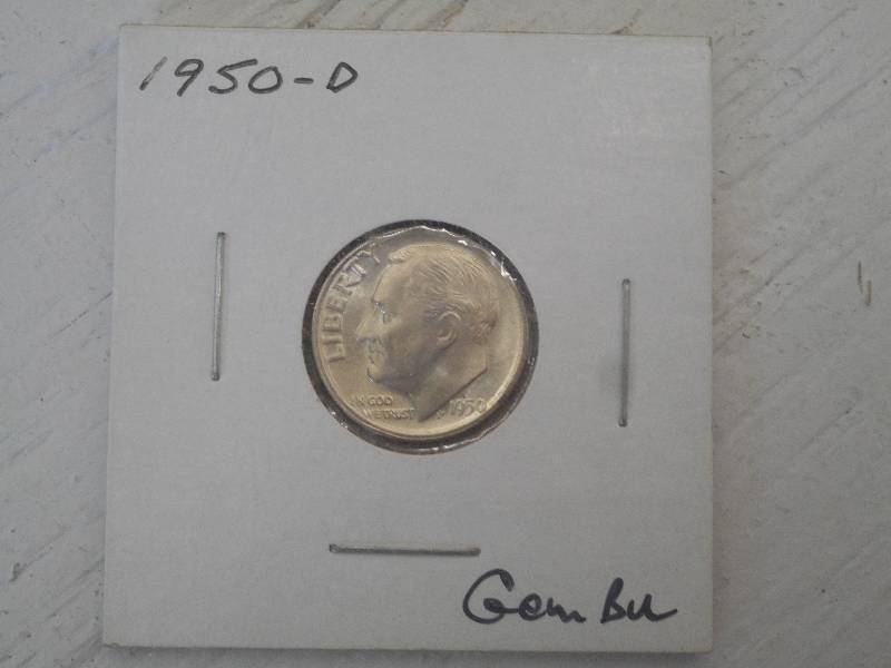 1950 D -  Roosevelt Silver Dime - G...