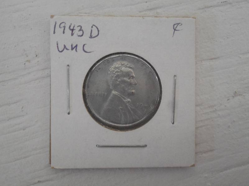 1943 D - Lincoln Wheat Steel Cent -...
