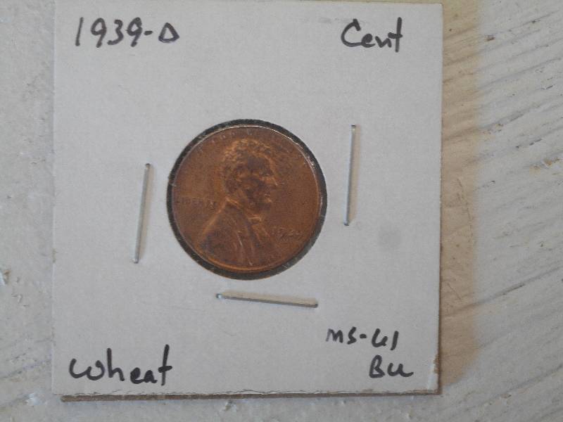 1939 D - Lincoln Wheat Cent - MS-61...