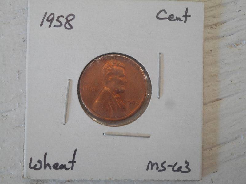 1958 P - Lincoln Wheat Cent - MS-63...