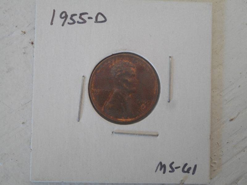 1955 D - Lincoln Wheat Cent - MS-61...