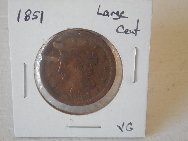 1851 Large Cent - Circulated - VG G...