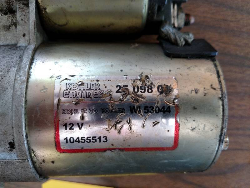 lot 62 image: ExMark Starter For Kohler Engine, W...