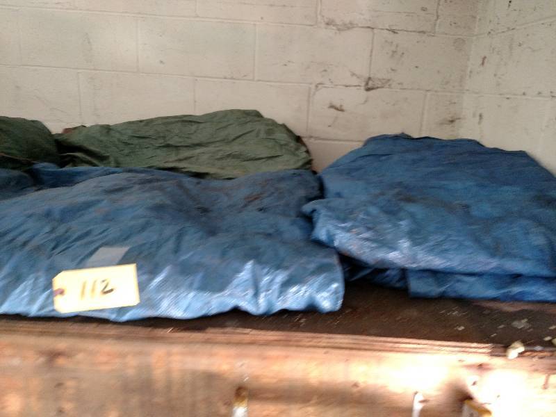 lot 112 image: (5) Asstd Tarps...