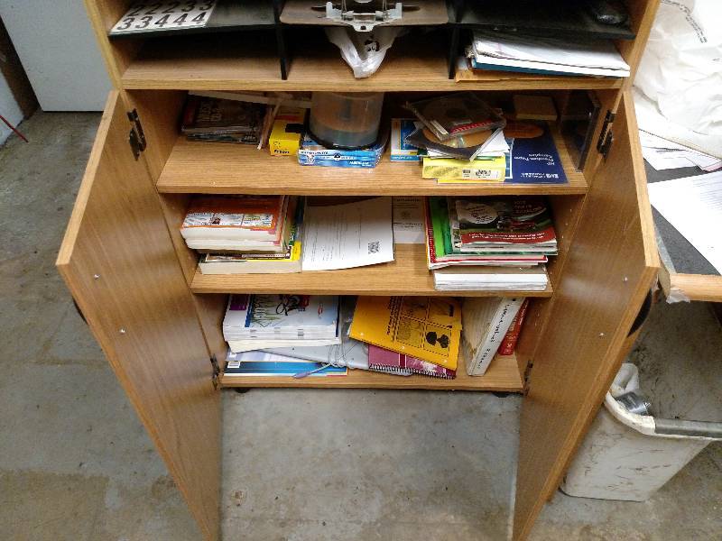 lot 131 image: Wood Cabinet (Contents Not Included...