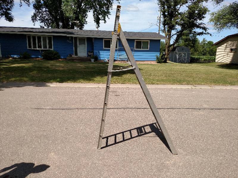 lot 146 image: 5-Way Combination Aluminum Ladder...