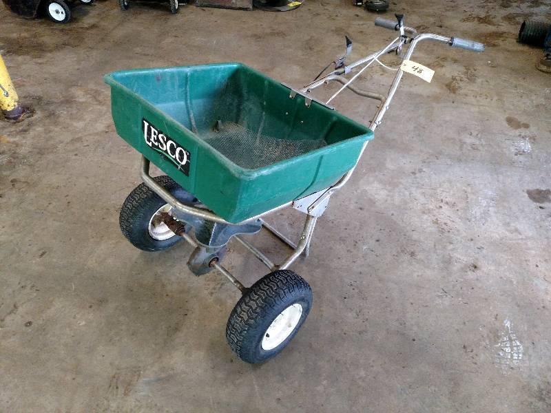 Lesco 100 lb. Broadcast Spreader, W... Landscaping Retirement Auction