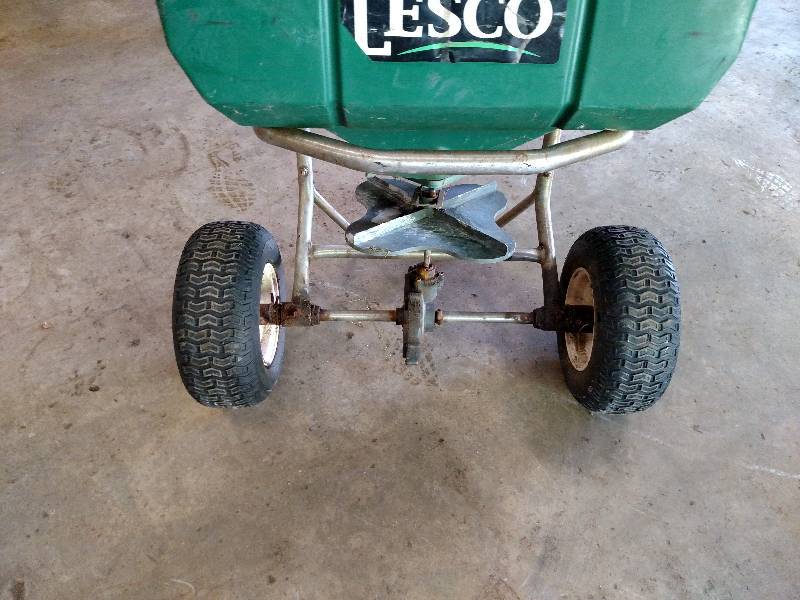 lot 48 image: Lesco 100 lb. Broadcast Spreader, W...