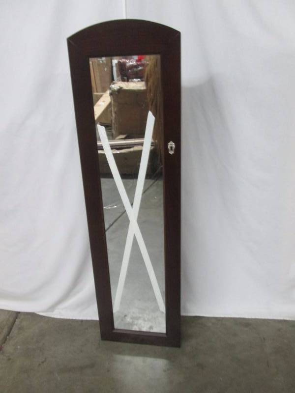 Full-Length Mirror with Jewelry Armoire
