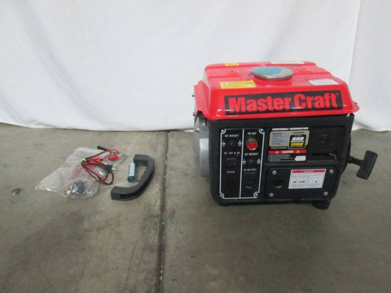 Master Craft 1100 Peak850 Running Watts Gas Generator