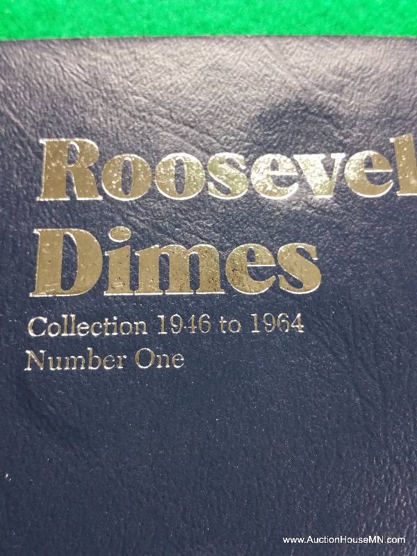 (34) 90% Silver Roosevelt Dimes in a Whitman Folder