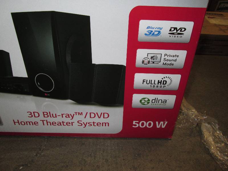 lot 443 image: LG Home Theater System 5.1ch 500W 3D-Capable Blu-ray Disc (BH5140S)
