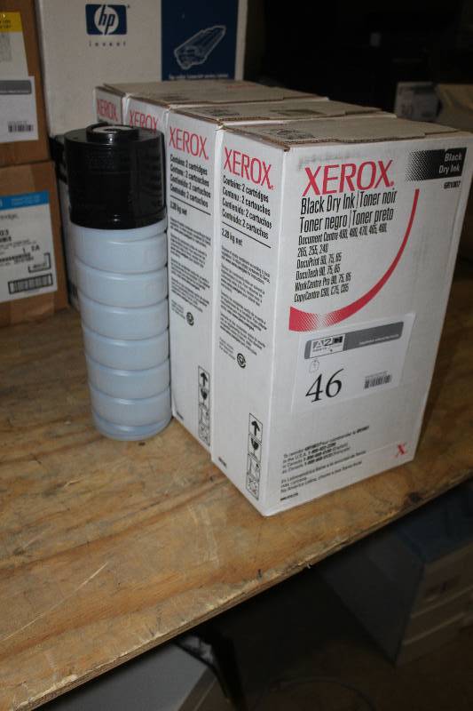 lot 46 image: Lot of (3) Xerox Black Dry Ink
