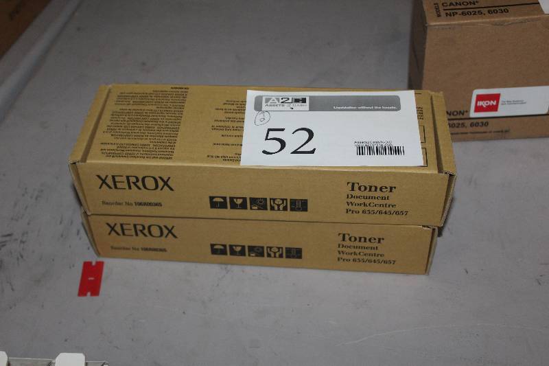 lot 52 image: Lot of (2) Xerox Toner Document Workcentre Pro 635645657