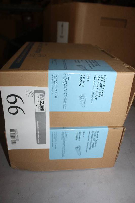 lot 66 image: Lot of (2) HP 30353027P3005 Toner Cartridge Black