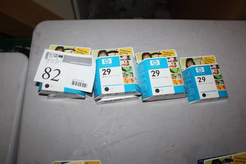 lot 82 image: Lot of (7) HP InkJet Print Cartridge 30