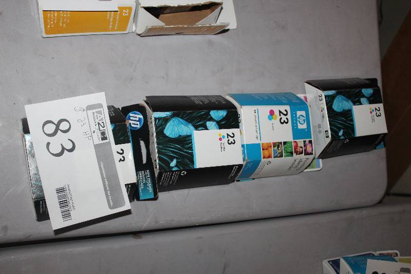 lot 83 image: Lot of (4) HP InkJet Print Cartridge 23