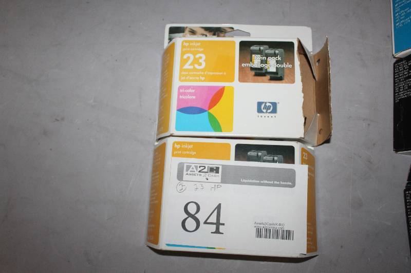 lot 84 image: Lot of (2) HP InkJet Print Cartridge 23