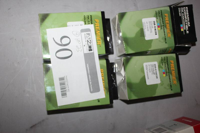 lot 90 image: Lot of (4) HP InkJet Print Cartridge 23